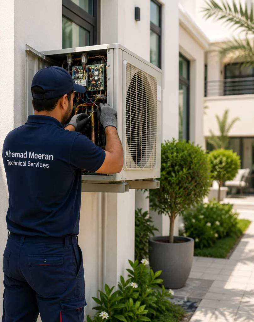 AMTS technician at work